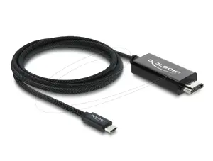 DELOCK видеокабель USB Type-C — HDMI 2 м (DP Alt Mode) чёрный