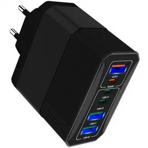 Sienas lādētājs MSONIC MY6646K ar 3×USB‑A un 3×USB‑C portiem, atbalsts PD un QC3.0