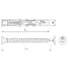 Rawlplug R-FF1-N-L nylon frame fixing, Ø8 mm, pack 50 Photo 2