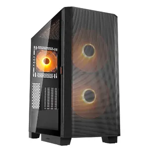 PC Midi Tower Case Cougar Airface FLO ARGB, Black — supports 2x180mm front, 1x120mm rear, 2.5/3.5" drives, 240×480×509 mm