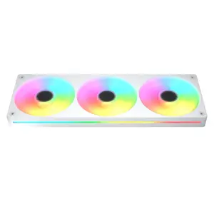 Вентилятор COUGAR Unity360-FB 360 мм Single-Frame ARGB PWM Reversed, 3×120 мм, 700–1600 об/мин, FDB, белый