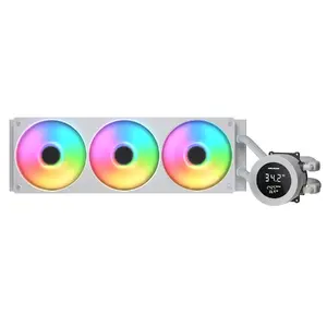 All-in-one CPU Liquid Cooler Cougar Poseidon Vistek 360, ARGB, 120 mm fans, White, supports LGA1700/AM5