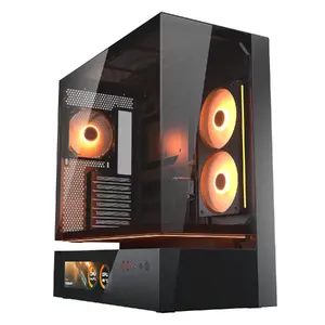 Cougar CFV235 Vision Midi Tower PC Case, ARGB, 9.16" LCD (1920×462), Tempered Glass, Black