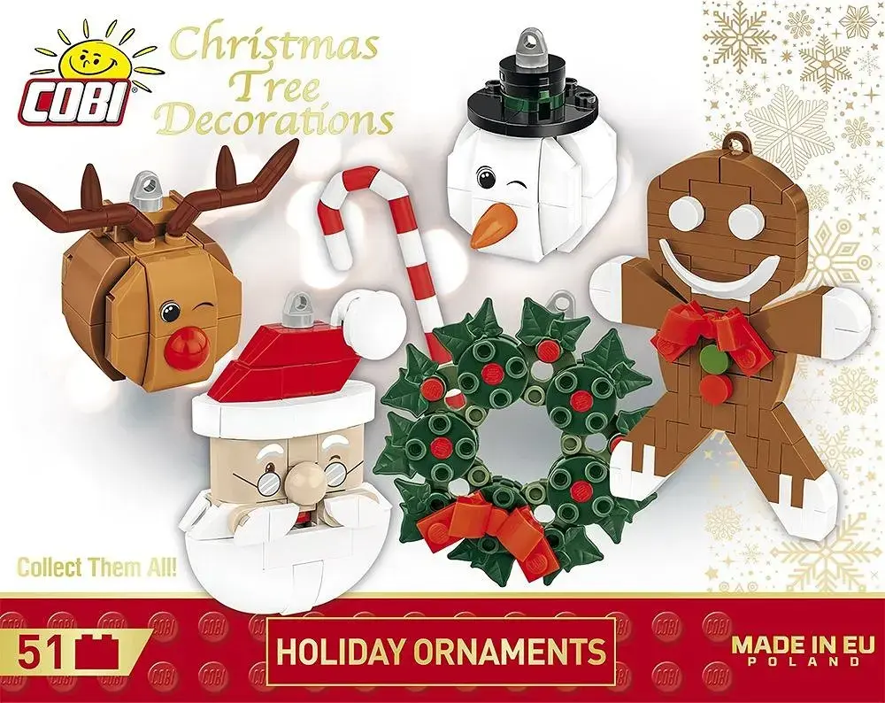 Cobi building blocks Christmas tree ornaments set 51 pcs Photo 3