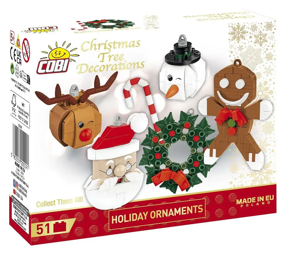 Cobi building blocks Christmas tree ornaments set 51 pcs Photo 5