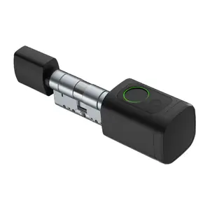 Digital lock cylinder Avatto SDL-V1-B80 — 80 mm, black, keyless electronic cylinder