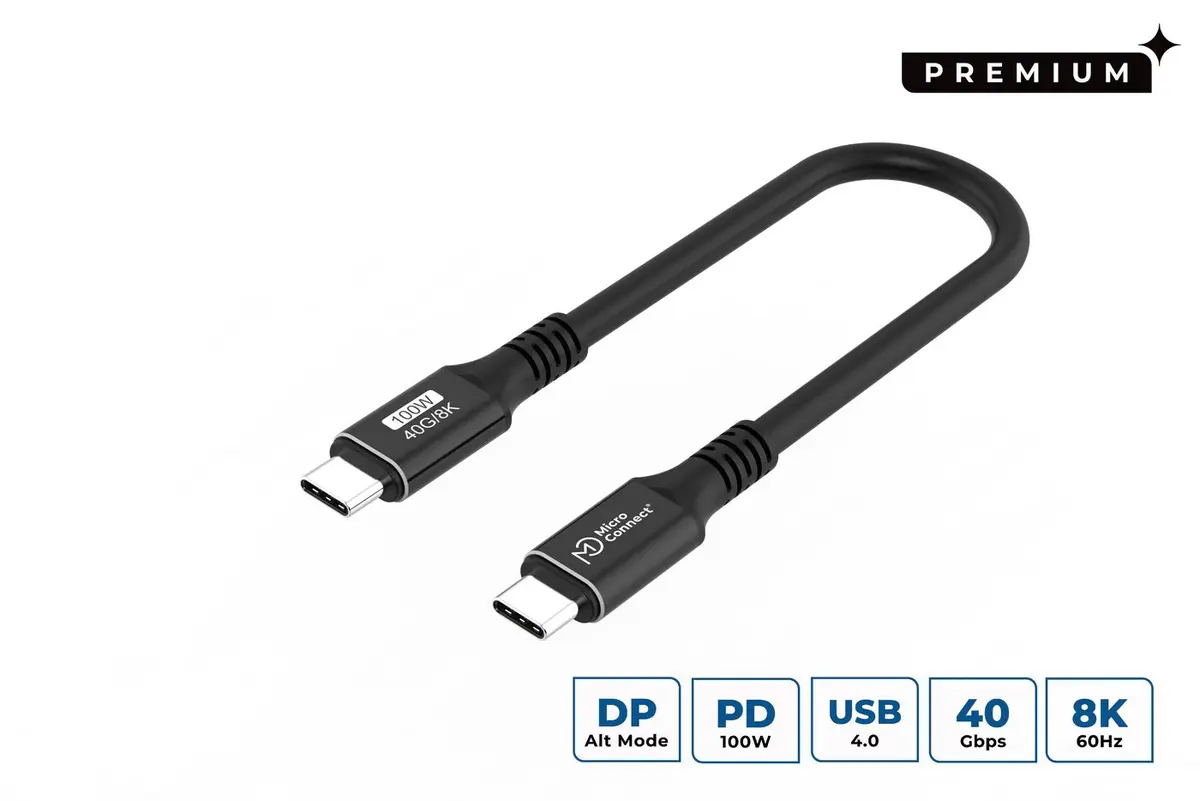 MicroConnect USB4 Gen 3x2 USB-C uz