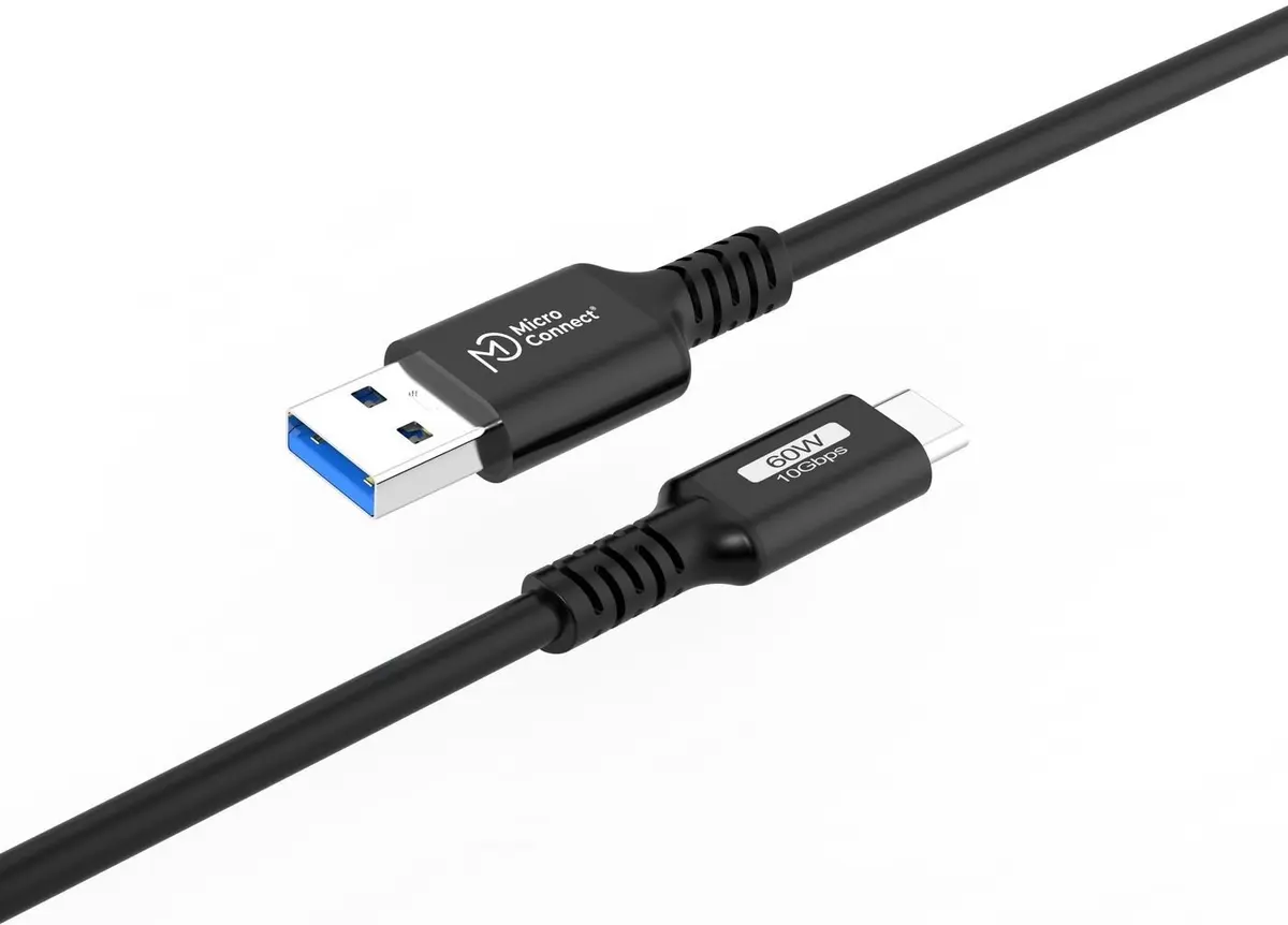 MicroConnect USB3.2AC015 USB-C to USB-A Cable Photo 5