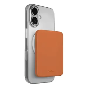 Portable power bank PURO Mini Power Mag 4200 mAh LiPo, wireless charging, orange