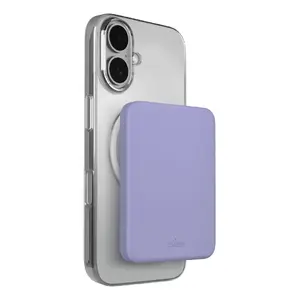 Portable wireless power bank PURO Mini Power Mag 4200 mAh Lithium Polymer (Lavender), 1-device output