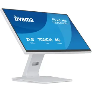 Monitor IIYAMA ProLite T2252MSC-W2AG 21.4" (54.5 cm) Full HD 1920x1080 LCD touchscreen, 5 ms, USB 3.2 hub, speakers, VESA, white