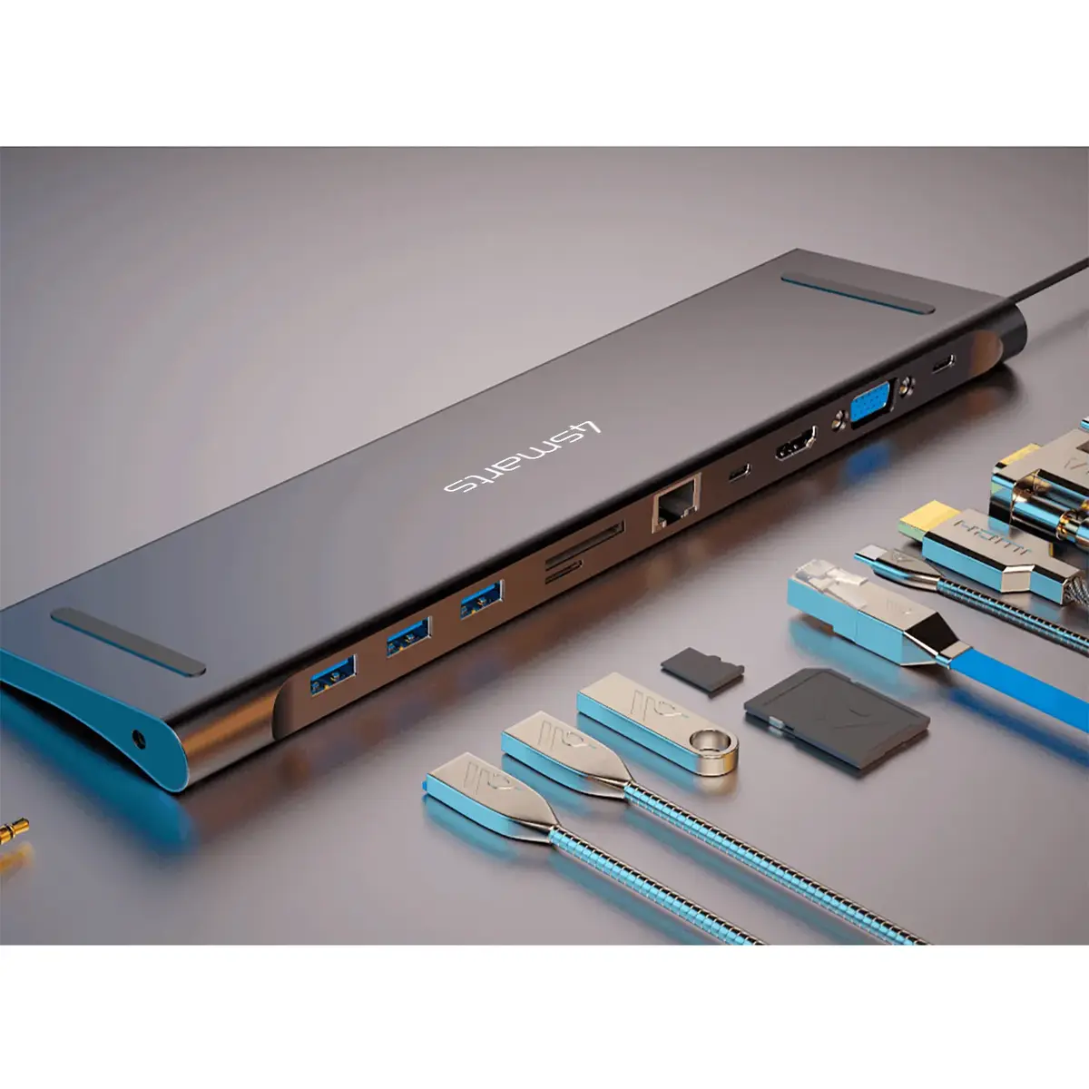 4smarts 11in1 USB 3.2 Gen 1 Type-A + Type-C док-станция Photo 2