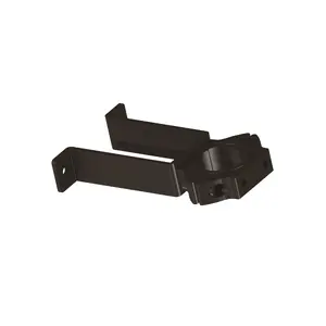 Pole clamp wall bracket MULTIBRACKETS M Pro Series — steel, black, 200×35 mm, 490 g