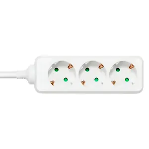 Strāvas pagarinātājs AXESSLINE Deltaco GT-0302, 5 m kabelis, 16 A, 3680 W, balts