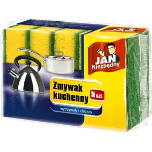 Abrasive kitchen scouring pads JAN Niezbędny pack of 5 for pots, pans and hard surfaces