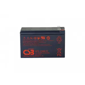 Герметичный свинцово‑кислотный аккумулятор csb UPS12460 12V 9.6Ah для ИБП, клапанно‑регулируемый, не требующий обслуживания