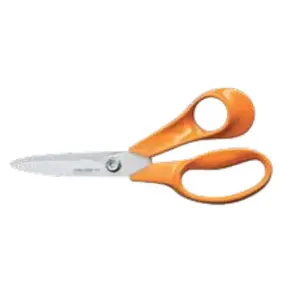 Kitchen scissors Fiskars 1075051, 180 mm, orange handle, stainless steel blades
