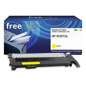 Тонер-картридж FREECOLOR K18910F7 совместимый с HP, жёлтый, 1 шт., ресурс ~1000 стр.