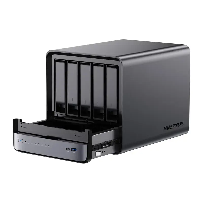 Minis Forum NAS N5 Pro Мини‑ПК Ryzen AI 9 HX Pro 370 Photo 4