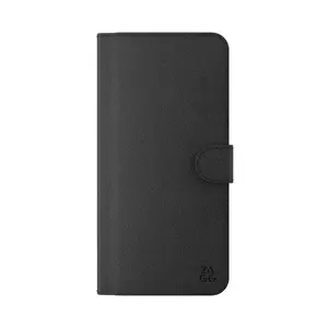 Фолио-чехол ZAGG для Samsung Galaxy S25 FE — искусственная кожа, чёрный, 6,7" экран, подставка, 3 кармана для карт
