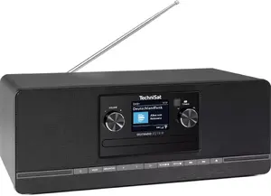 TECHNISAT DigitRadio 372 CD IR black — DAB+/FM digital radio with CD player and infrared remote