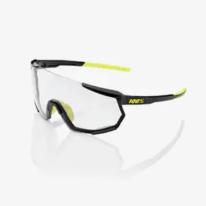 Sport eyewear (sunglasses) 100 КНИГ Racetrap 3.0 with photochromic lens, gloss black frame