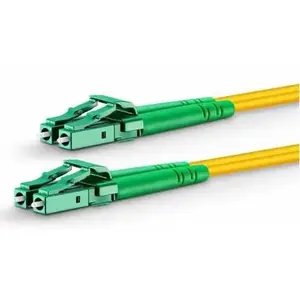 Fibre optic cable MicroConnect FIB6330010 — OS2, LC‑to‑LC, 10 m, full duplex, yellow