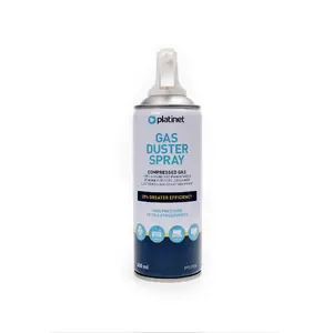 Compressed Air Cleaner PLATINET PFS5135 — 400 ml for Electronic and Home Device Dust Cleaning