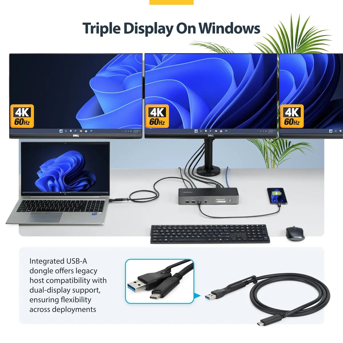 StarTech USB-C Triple-Monitor Docking Station DK30C2DPEPRUE Photo 4