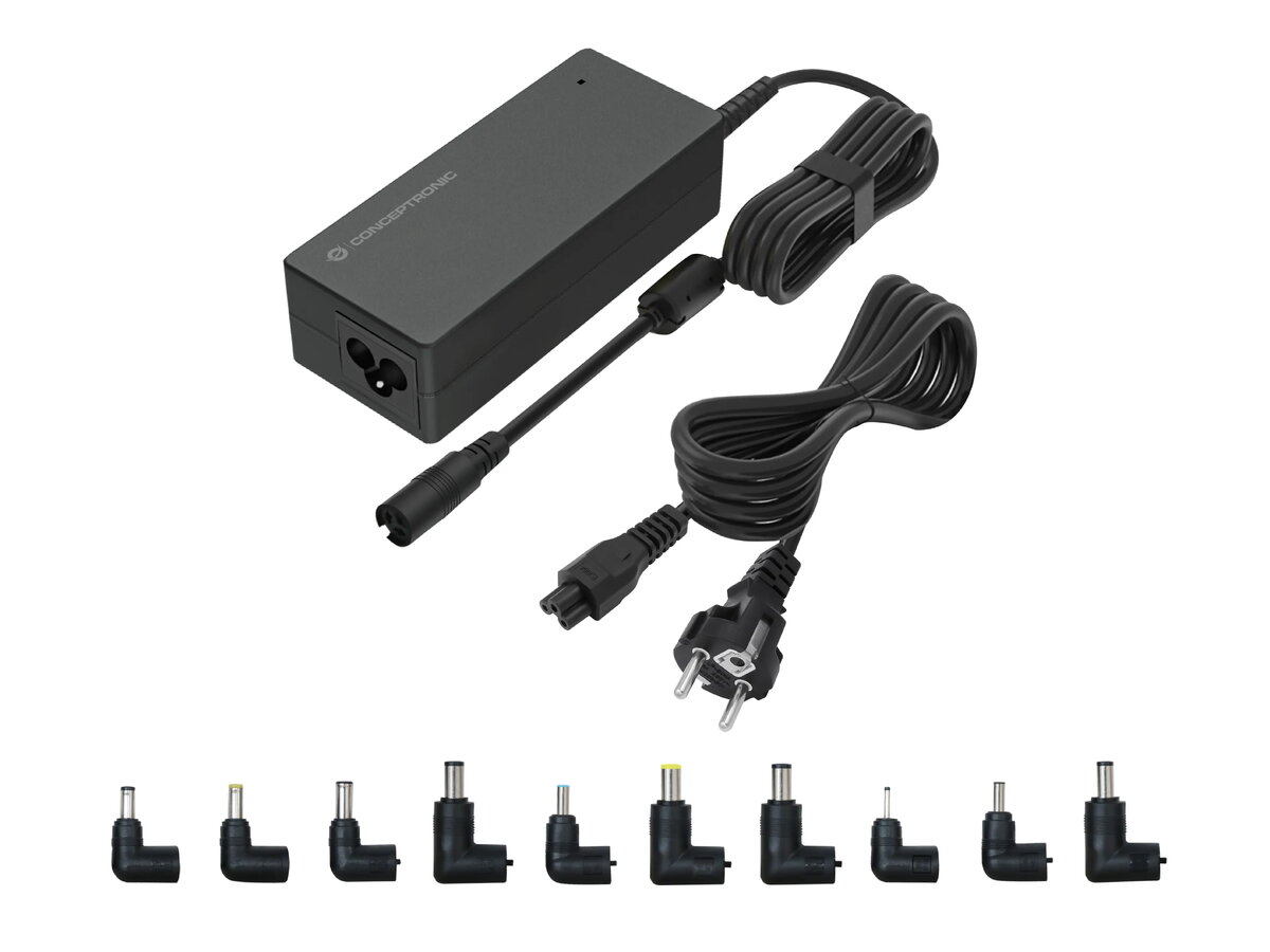 Conceptronic OZUL08B10 90W universālais klēpjdatora lādētājs