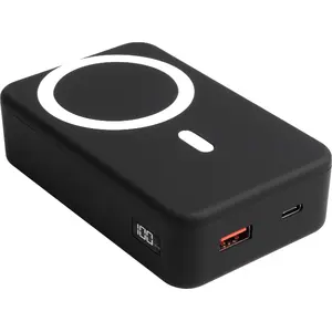 Power bank xtremeMac XWH-PMS3-13 20000 mAh, bezvadu uzlāde, melns, līdz 3 ierīcēm
