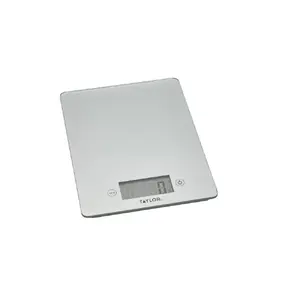 Digital Kitchen Scale Taylor GB40TYPSCALE5SIL — 5 kg capacity, glass platform, silver finish