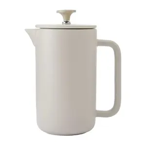 Coffee press La Cafetière Arezzo 1 L, 8 cups, latte-coloured ceramic plunger