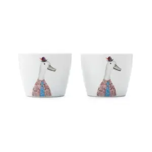 Porcelain egg cups set, MIKASA TIPPERLEYHILL, 2-piece duck design