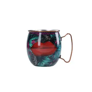 Glass Moscow Mule Mug MIKASA Arnett 450 ml, lips rim, no handle