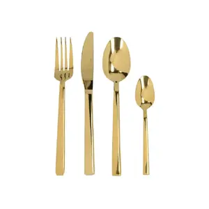 Cutlery set MIKASA CIARA DISENO 16-piece, gold-colored finish