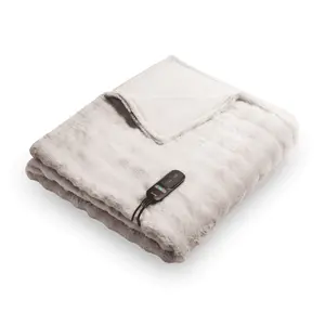 Electric Heated Overblanket Duux Yentl DXOB12 200×200 cm, 200 W, 9 heat levels, 1-person, washable, remote, faux fur