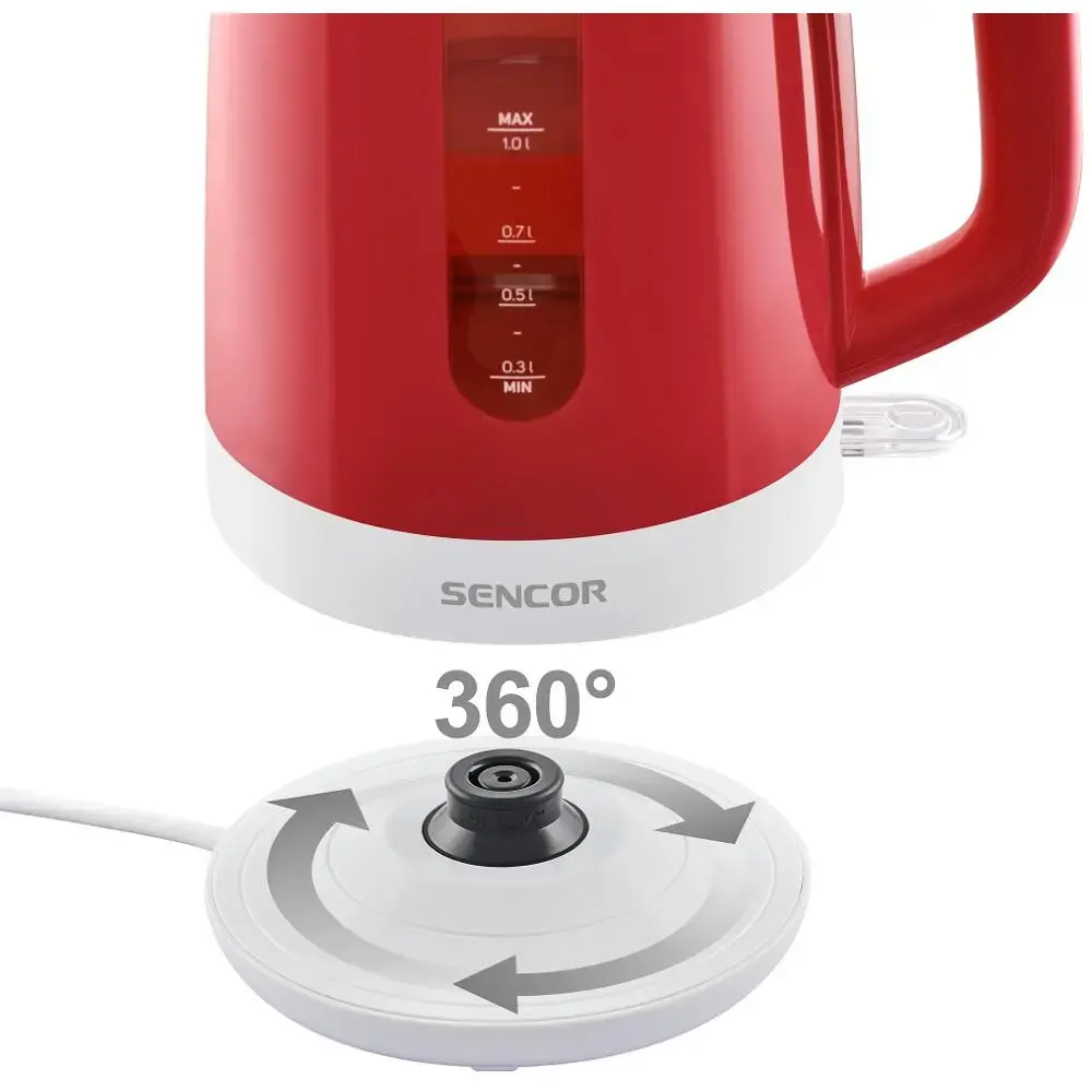 Elektriskā tējkanna SENCOR SWK1024RD — 1,0 L, 2200 W Photo 4