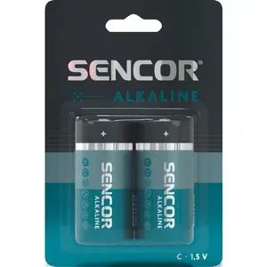 Battery pack SENCOR LR14 C Mono — 2 pcs, alkaline single-use batteries for high-drain devices