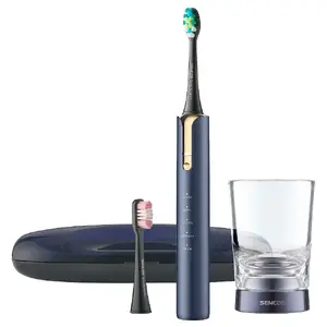 Electric sonic toothbrush SENCOR SOC4110BL — up to 40,000 vibrations/min, 5 programs, IPX7, Quadpacer, UV sterilizer case
