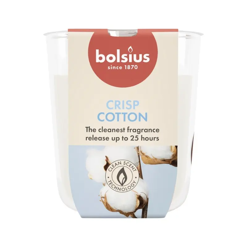 Aromātiskā svece stikla traukā bolsius True