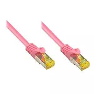 Networking Cable Alcasa 1m Cat 7 RJ-45 S/FTP Magenta