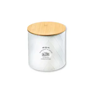 Контейнер для хранения KESPER Country Collection D17,3 см H18 см белый дерево/металл FSC