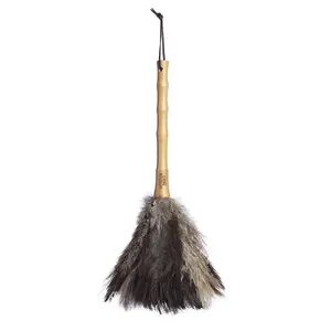 KitchenCraft dusting brush with handle 22 cm, ostrich feathers, model GB40LNFDUST
