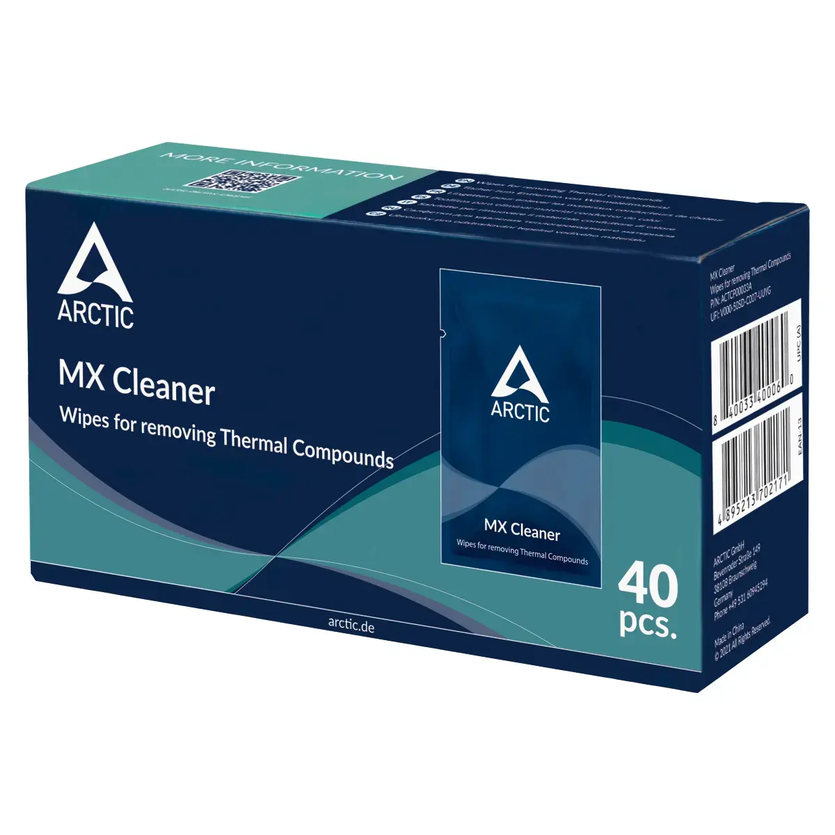 Салфетки ARCTIC MX Cleaner для термопасты — 40 шт. Photo 2