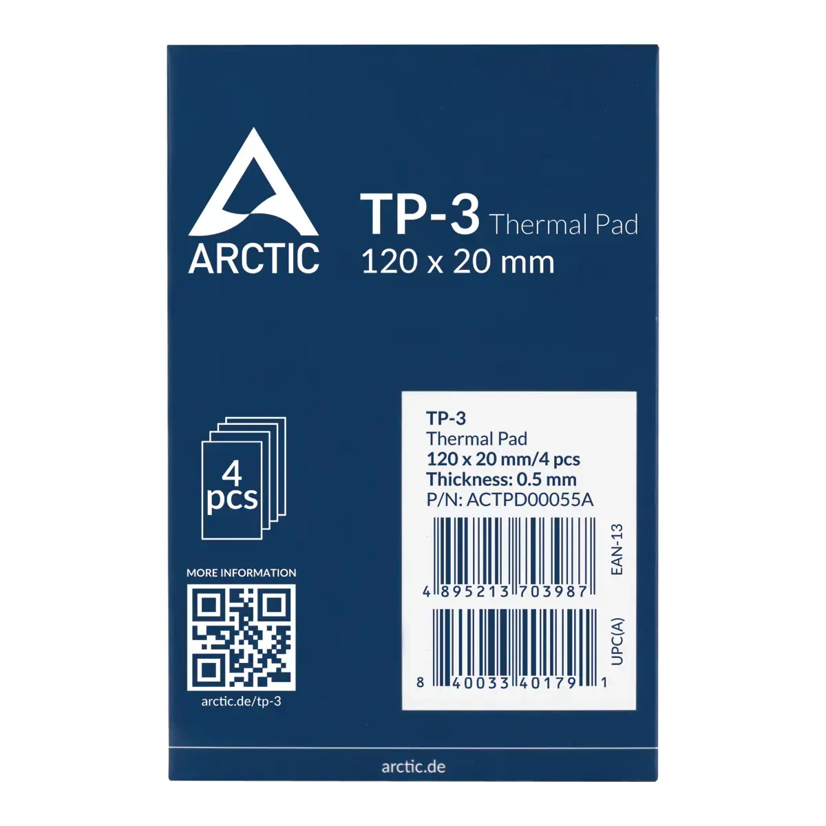 Termoplāksne ARCTIC TP-3 120 x 20 x 0,5 mm Photo 5