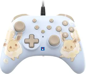 Grip controller Hori NSX-083E for Nintendo Switch 2 — wired, analogue/digital, cloud blue, back/home/menu/turbo buttons