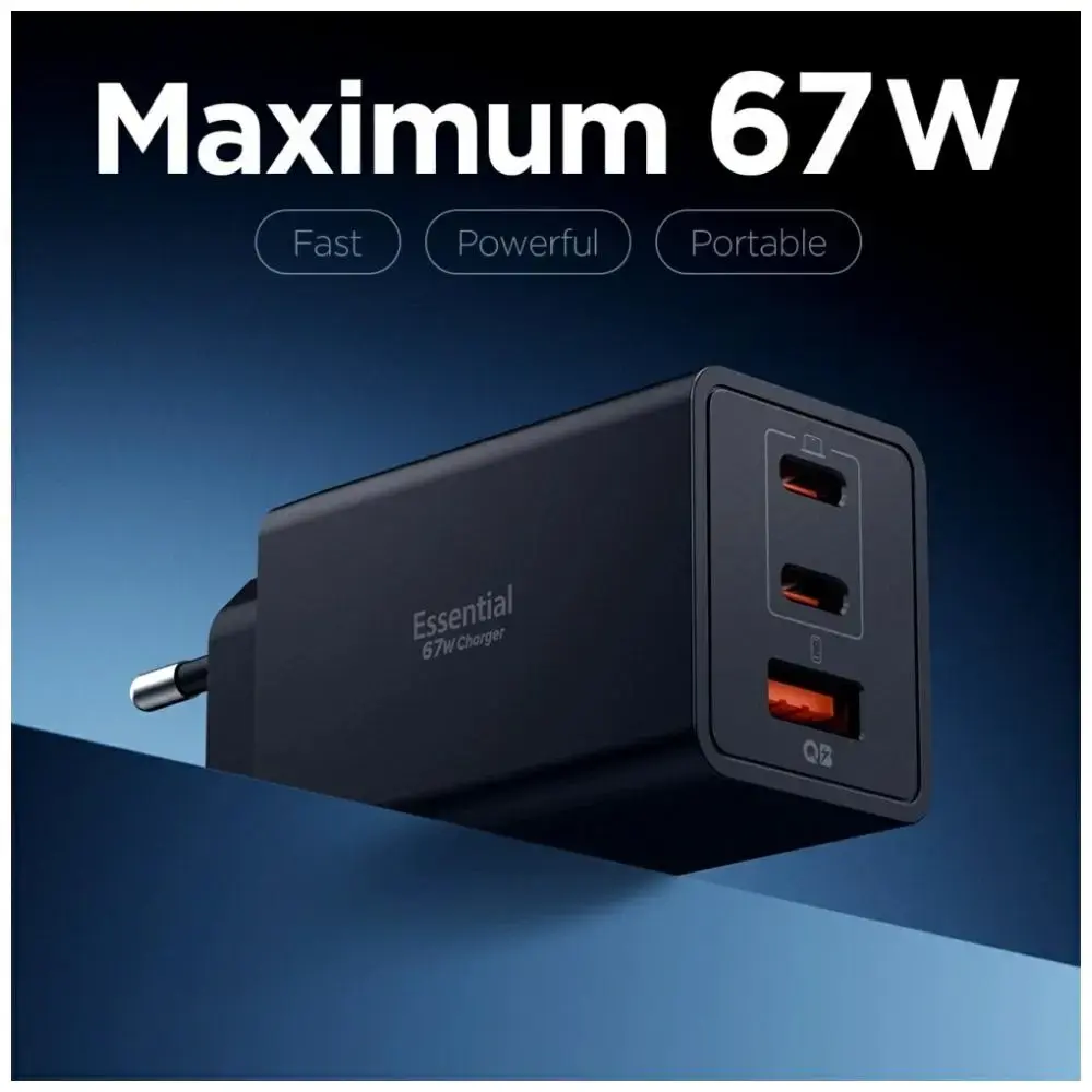 Sienas lādētājs Spigen Essential EE673EU 67W Photo 2