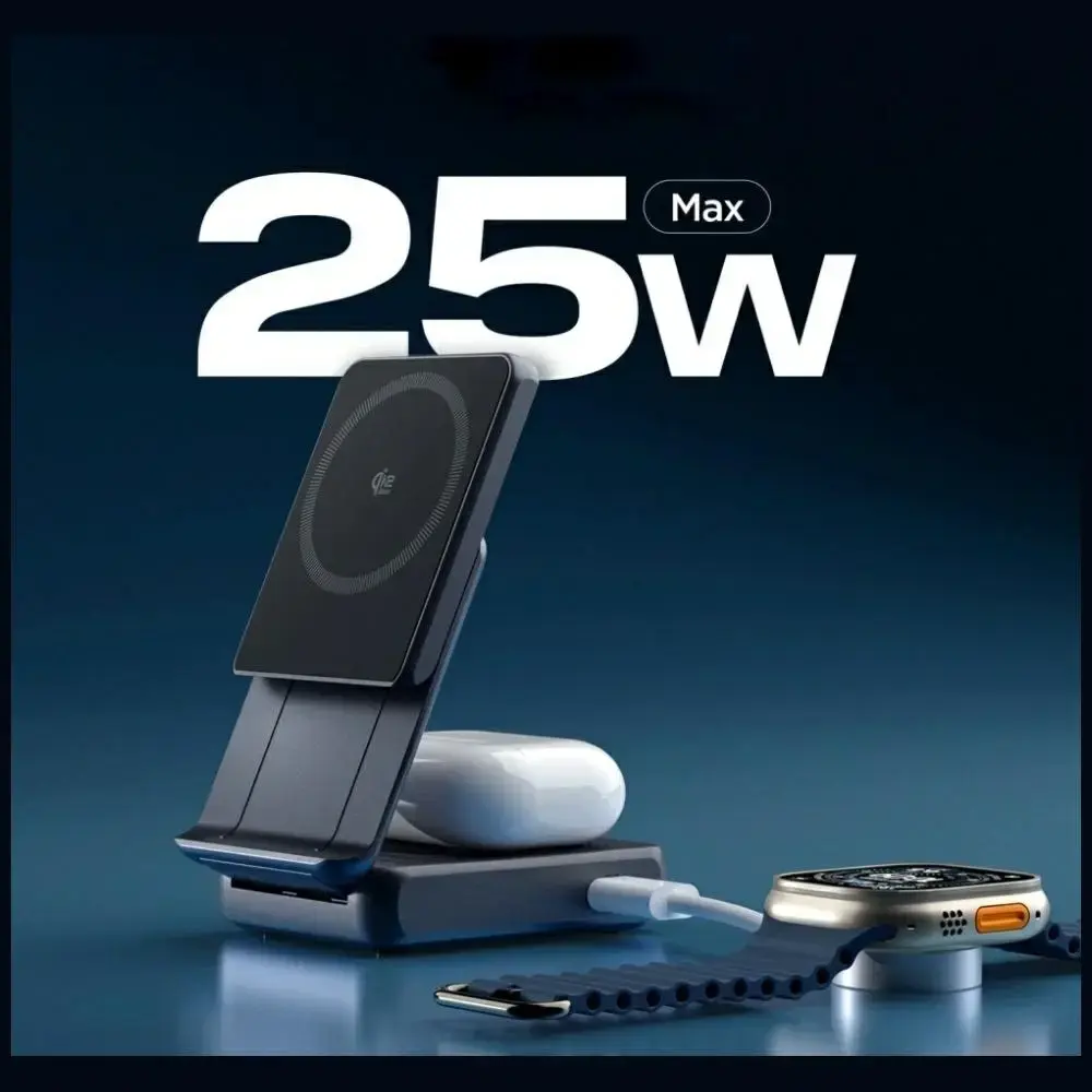Spigen Essential Qi2.2 25W MagSafe 2-in-1 Charger Photo 3