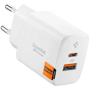 Wall Charger Spigen Essential EE202EU 20W USB-C/USB-A White
